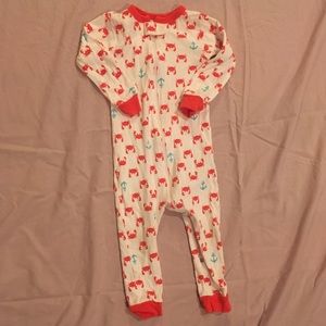 Carter’s Crab bodysuit with blue anchors